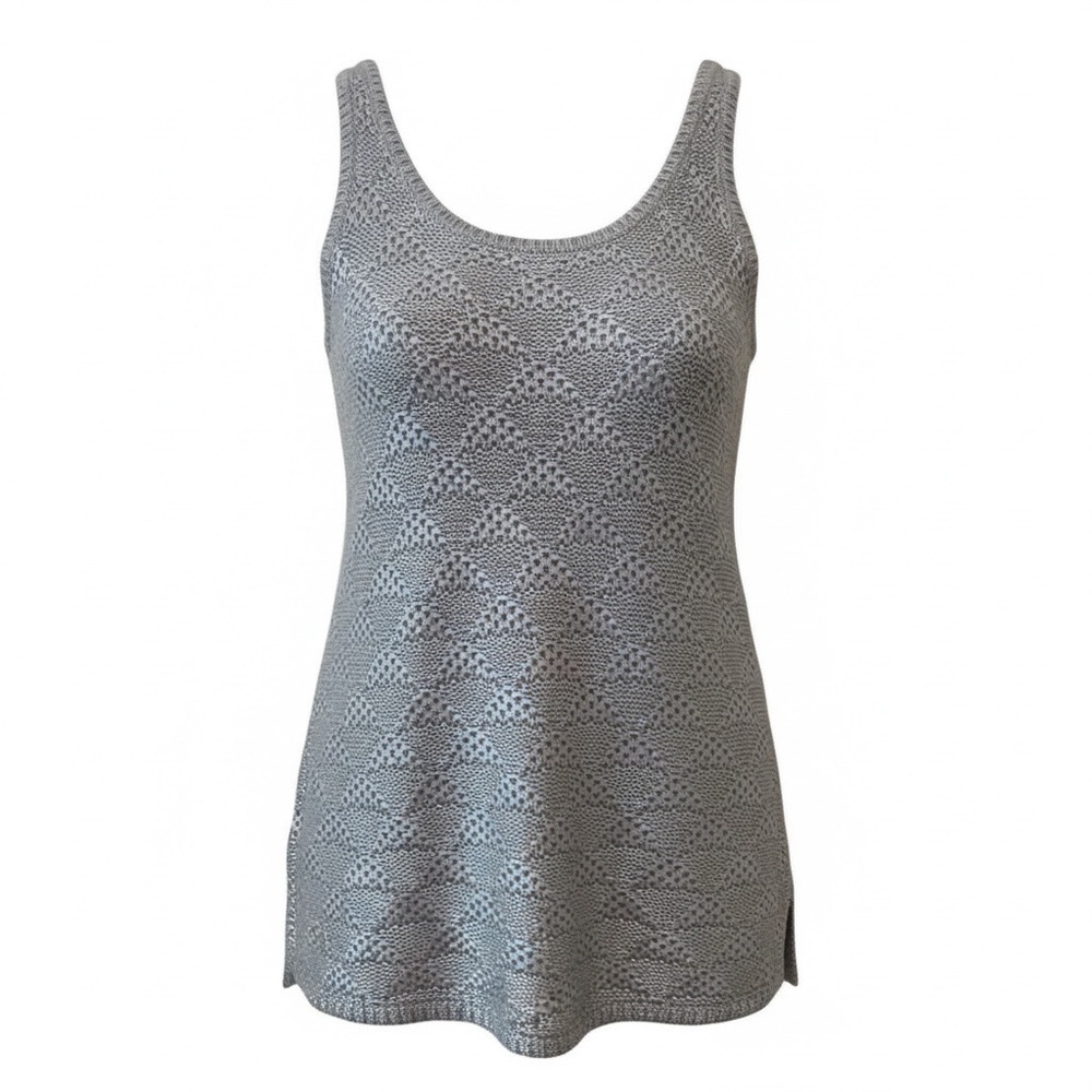 Moth by Anthropology silver sweater tank, medium